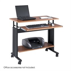Safco M+�+�V 35 Height Adjustable Wood Workstation in Cherry