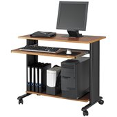 Safco MÜV 35 Fixed Height Wood Workstation in Cherry