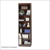 Safco WorkSpace Seven Shelf 24W x 84H Baby Bookcase in Mahogany