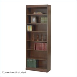 Safco WorkSpace 7 Shelf 30 W x 84 H Baby Bookcase in Walnut