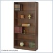 ADD TO YOUR SET: Safco WorkSpace Six Shelf Radius Edge Bookcase in Walnut
