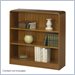 Safco WorkSpace Reinforced Three Shelf Radius-Edge Bookcase in Medium Oak