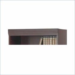 Safco WorkSpace Baby Bookcase 24W Trim Kit in Mahogany
