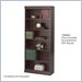 Safco WorkSpace Baby Bookcase 36" Trim Kit in Mahogany