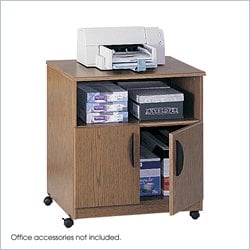 Safco Mobile Stand in Medium Oak