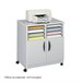 Safco Mobile Stand with Sorter in Gray
