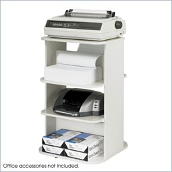 Safco Rotating Double Printer Stand in Gray