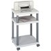 Safco Deskside Wave Printer Stand in Gray