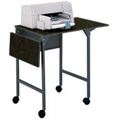 Safco Machine Stand with Drop Leaves in Black