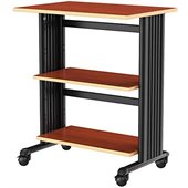 Safco MÜV Mobile Machine Cart in Cherry