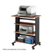 Safco MÜV 4 Level Adjustable Printer Stand in Cherry