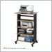 Safco MÜV 5 Level Adjustable Printer Stand in Medium Oak