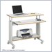 Safco MÜV 35" Height Adjustable Wood Workstation in Gray