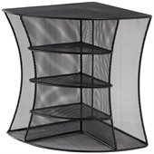 Safco Onyx Black Mesh Desk Corner Organizer