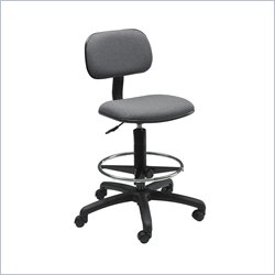 Safco Economy Extended Drafting Chair in Dark Gray