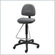 Safco Precision Drafting Chair with Teardrop Footrest in Dark Gray