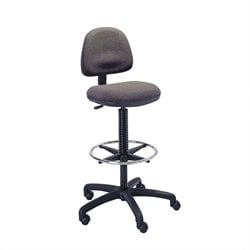 Safco Precision Extended Drafting Chair with Footrest in Dark Gray