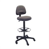 Safco Precision Extended Drafting Chair with Footrest in Dark Gray
