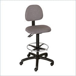 Safco Trenton Extended Height Drafting Chair in Dark Gray