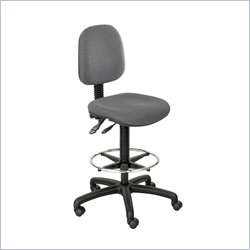 Safco Highland Mid-Range Lab Chair/Drafting Stool in Dark Grey