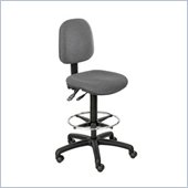 Safco Highland Mid-Range Lab Chair/Drafting Stool in Dark Grey