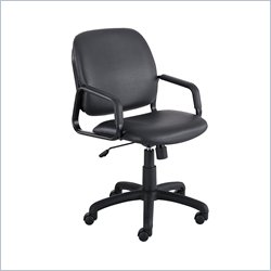 Safco Cava High Back Task Chair in Black Vinyl