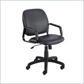 Safco Cava High Back Task Chair in Black Vinyl