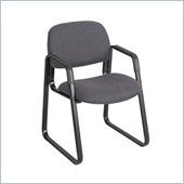 Safco Cava Sled Base Guest Chair in Cobblestone Plum