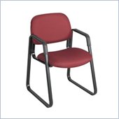Safco Cava Sled Base Guest Chair in Burgundy