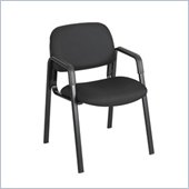 Safco Cava Straight Leg Stacking Chair in Black
