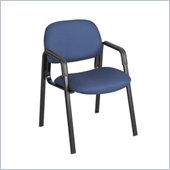 Safco Cava Straight Leg Stacking Chair in Blue