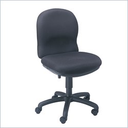 Safco Ambition Mid Back Chair in Black