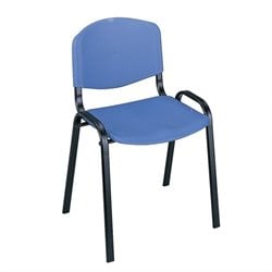 Safco Stackable Chair in Blue (Set of 4)