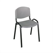 Safco Stack Chairs in Charcoal (Set of 4)