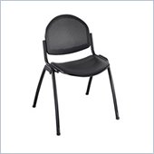 Safco Echo Stack Chairs in Black (Set of 2)