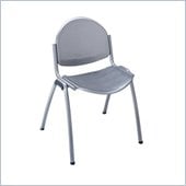 Safco Echo Stack Chairs in Silver (Set of 2)