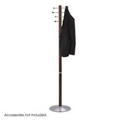 Safco Cherry Wood Standing Coat Rack