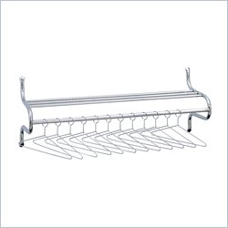 Safco 36"W Wall Coat Rack with Hangers