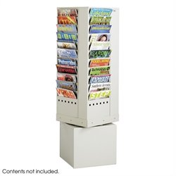 Safco 44-Pocket Steel Rotary Magazine Rack