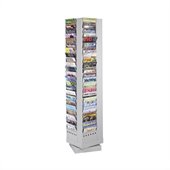 Safco 92-Pocket Steel Rotary Magazine Rack