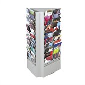 Safco 66 or 33-Pocket Steel Rotary Magazine Rack