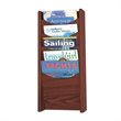 ADD TO YOUR SET: Safco 5-Pocket Wood Magazine Rack in Mahogany