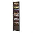 ADD TO YOUR SET: Safco 12-Pocket Wood Magazine Rack in Mahogany