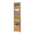 ADD TO YOUR SET: Safco 12-Pocket Wood Magazine Rack in Medium Oak