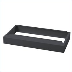 Safco Multi-Media Steel Cabinet Base in Charcoal