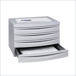 Safco B-Size 4 Drawer Plastic / Metal Plan File Cabinet in Light Gray