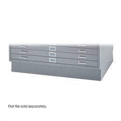 Safco Closed Low Base for 4986 and 4996 Flat File Cabinets in Gray