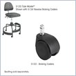 ADD TO YOUR SET: Safco Task Master Nylon Braking 2