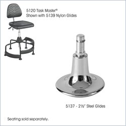 Safco Task Master 2 1/2 Steel Glides