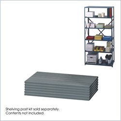 Safco 36x24 Commercial Steel 6-Shelf Pack